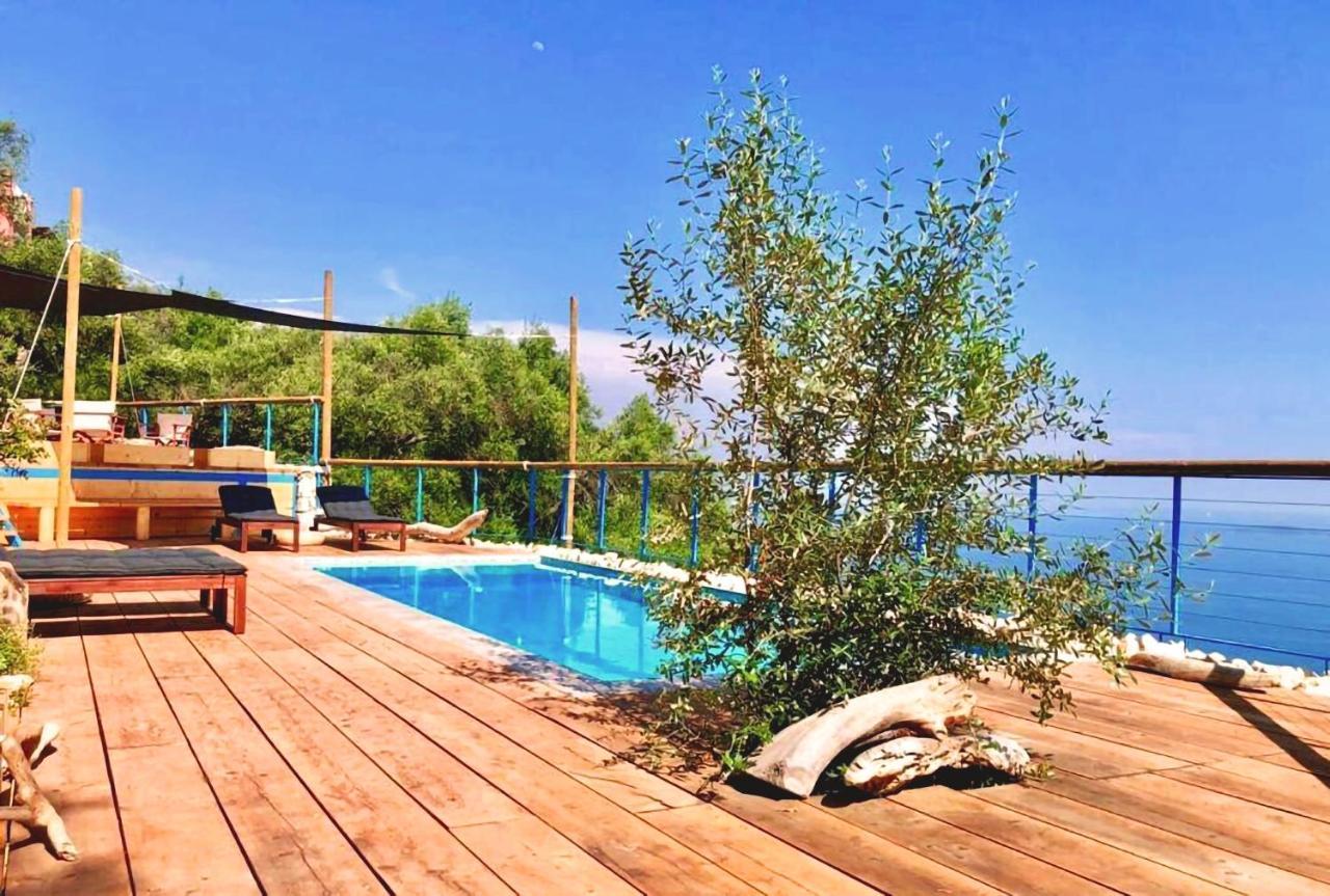 House Sienna Of Villa Intaba Best Views Corfiot Riviera Corfu Island Greece Contemporary Design Pool With Spectacular Sea Views Close To Ipsos Beach Pyrgi (Corfu) Exterior foto